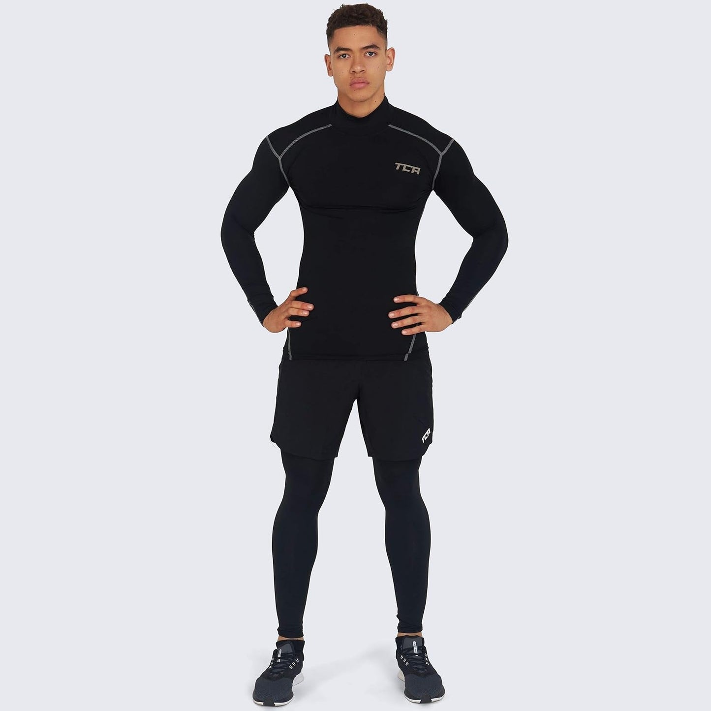 Men and Boys' Long Sleeve Compression Shirt, Athletic Workout Sports Undershirt Base Layer Top