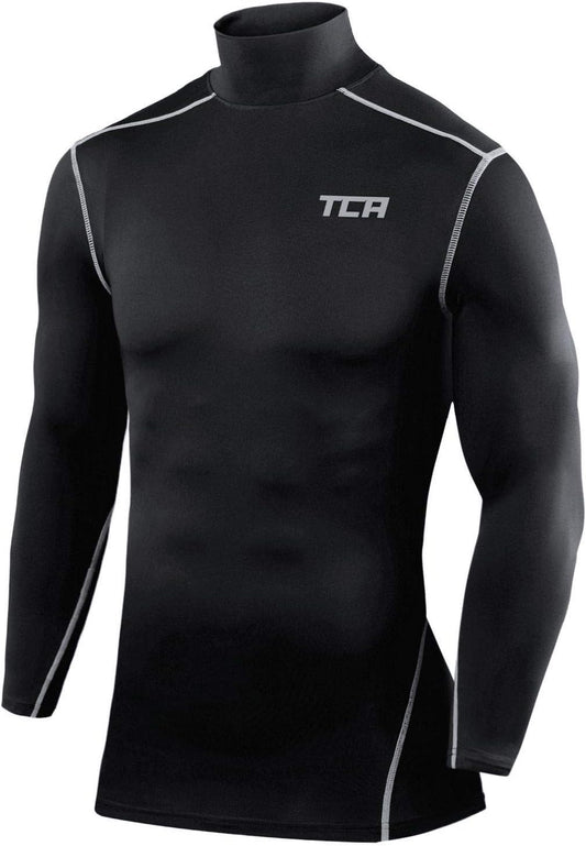 Men and Boys' Long Sleeve Compression Shirt, Athletic Workout Sports Undershirt Base Layer Top