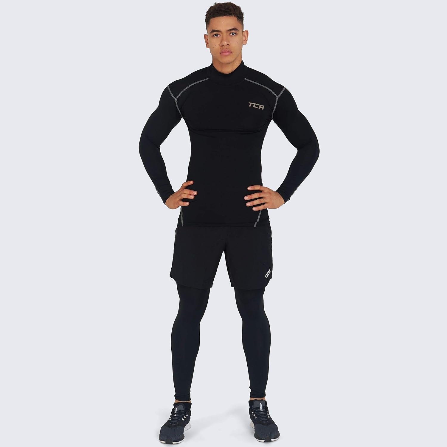 Men and Boys' Long Sleeve Compression Shirt, Athletic Workout Sports Undershirt Base Layer Top